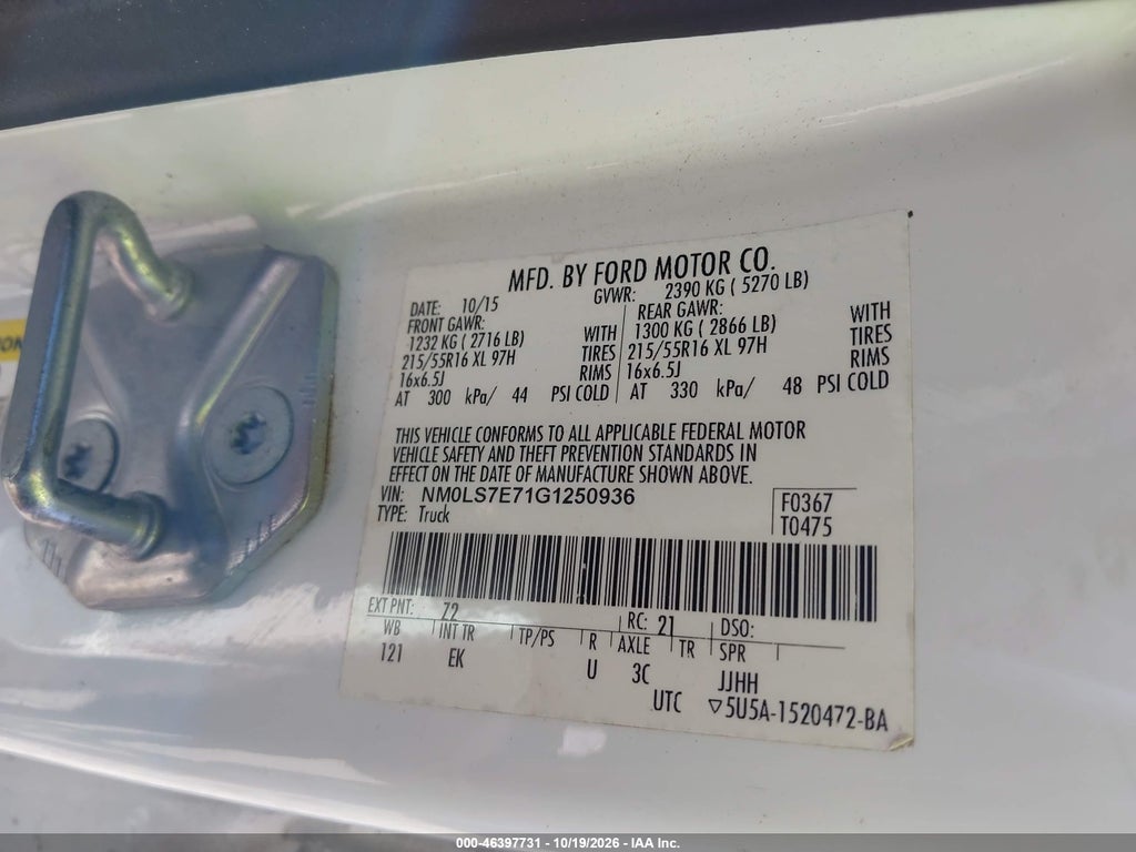 2016 Ford Transit Connect XL photo 9