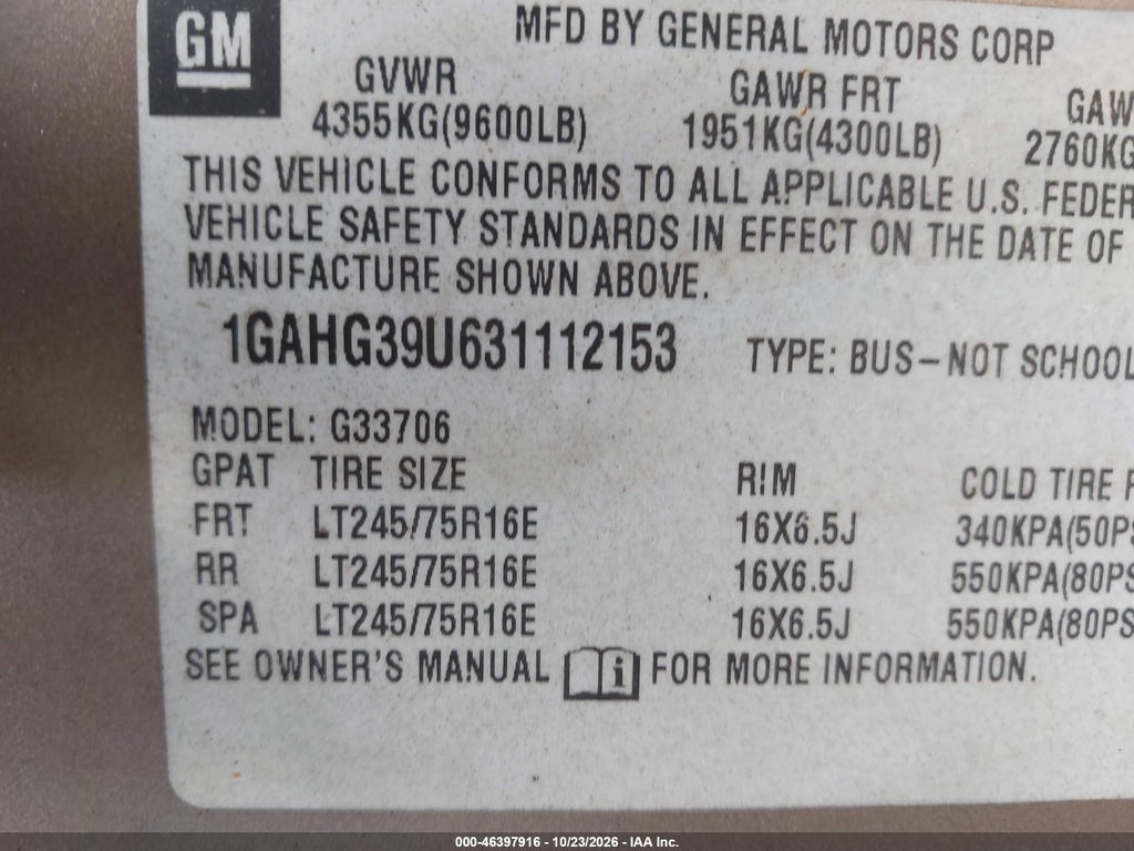 2003 Chevrolet Express photo 9