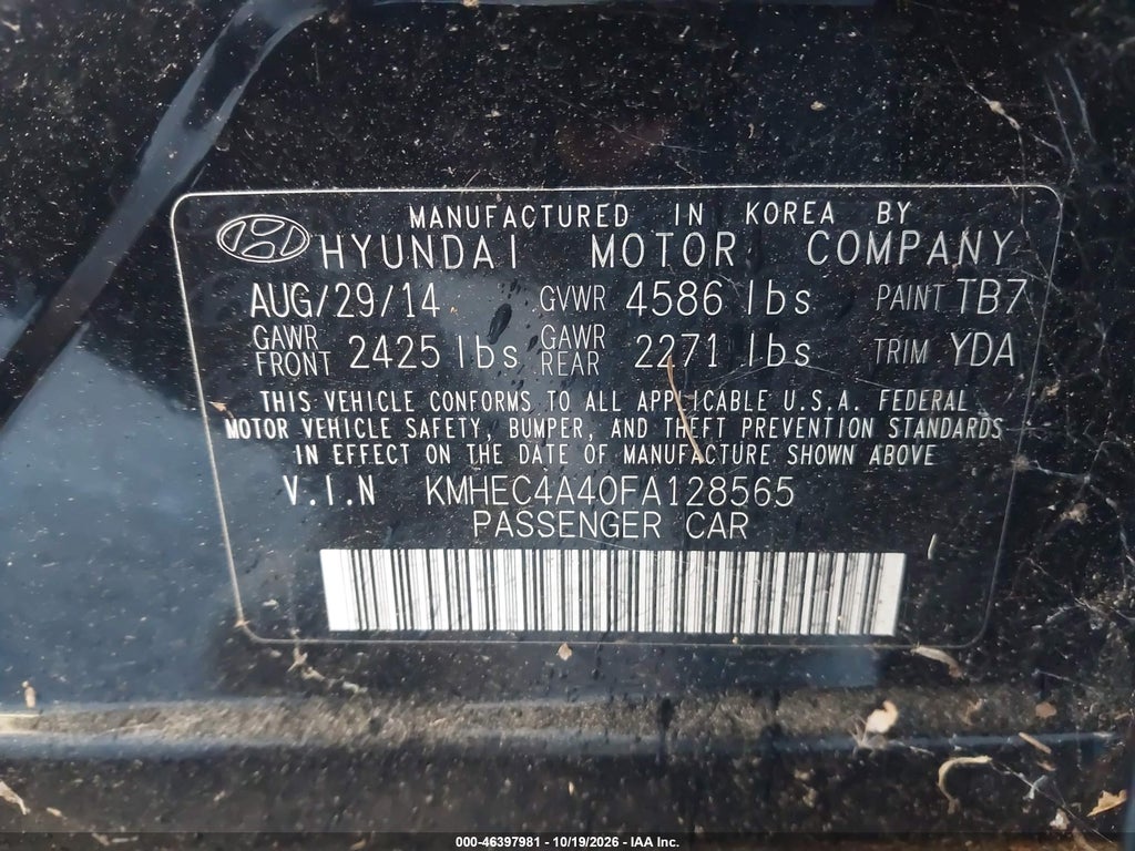 2015 Hyundai Sonata Hybrid Limited photo 9