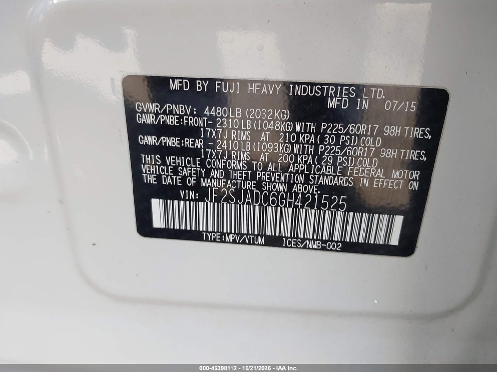 2016 Subaru Forester 2.5I Premium photo 9