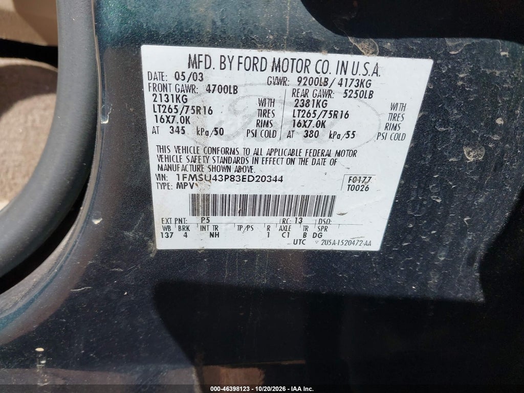 2003 Ford Excursion Limited photo 9