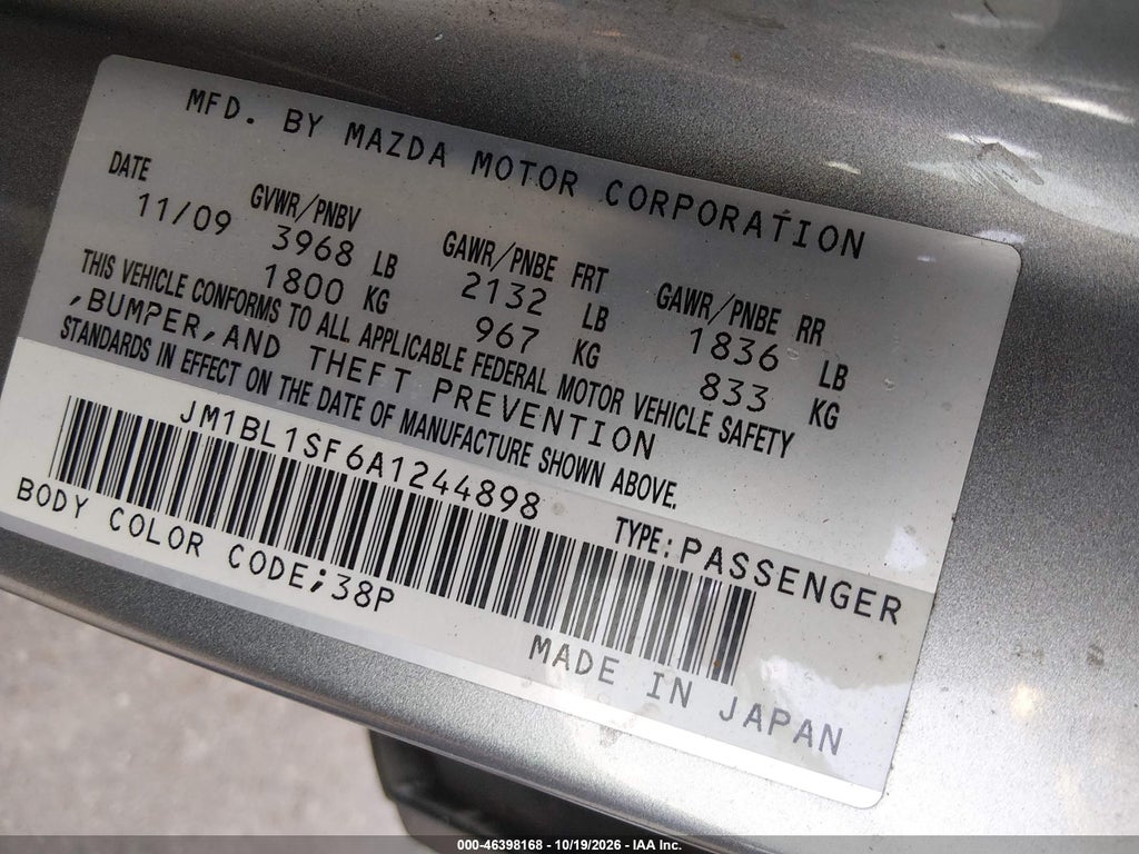 2010 Mazda MAZDA3 I Touring photo 9