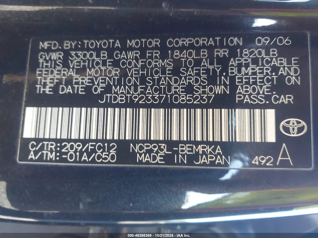 2007 Toyota Yaris photo 9