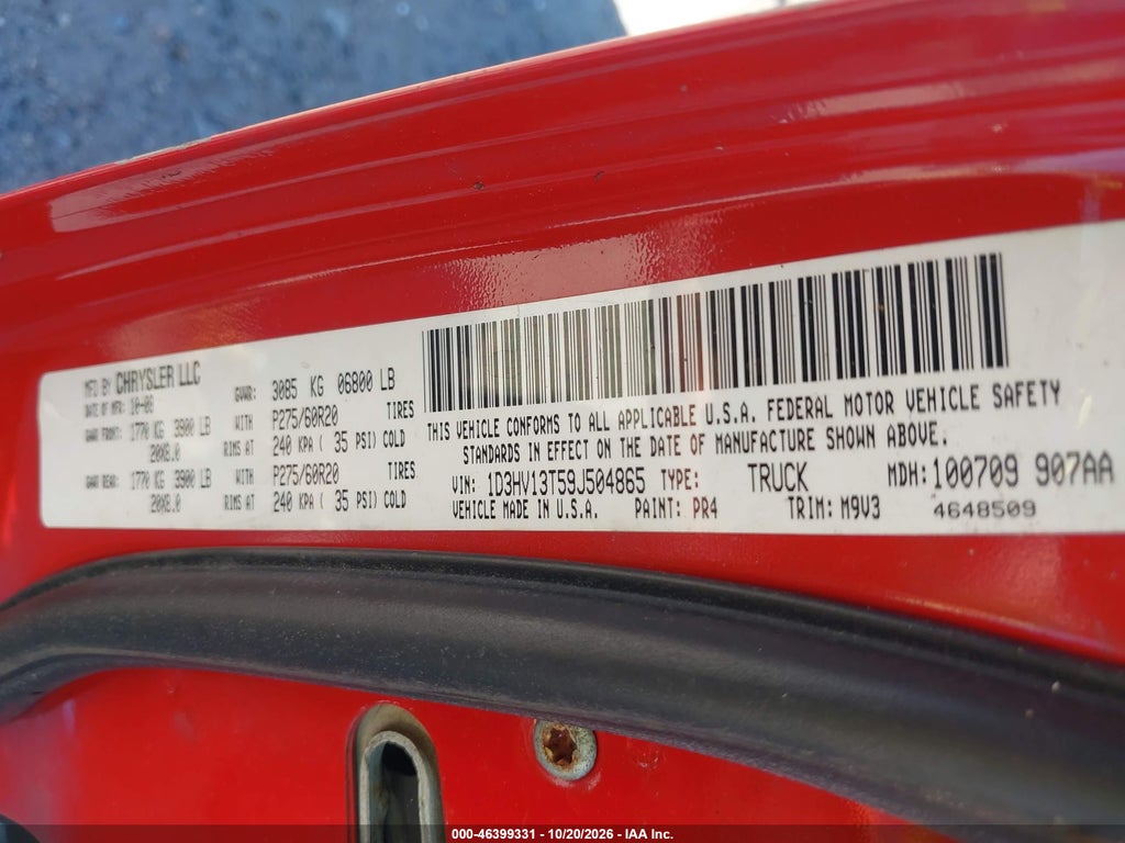 2009 Dodge RAM 1500 SLT/Sport/TRX photo 9