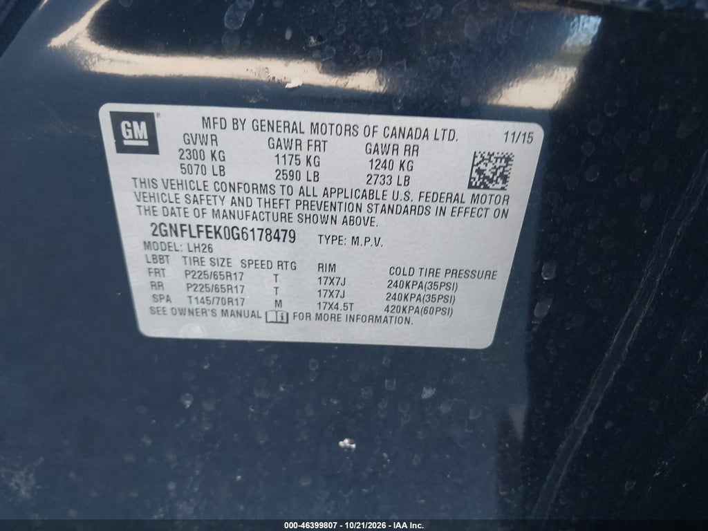 2016 Chevrolet Equinox LT photo 9