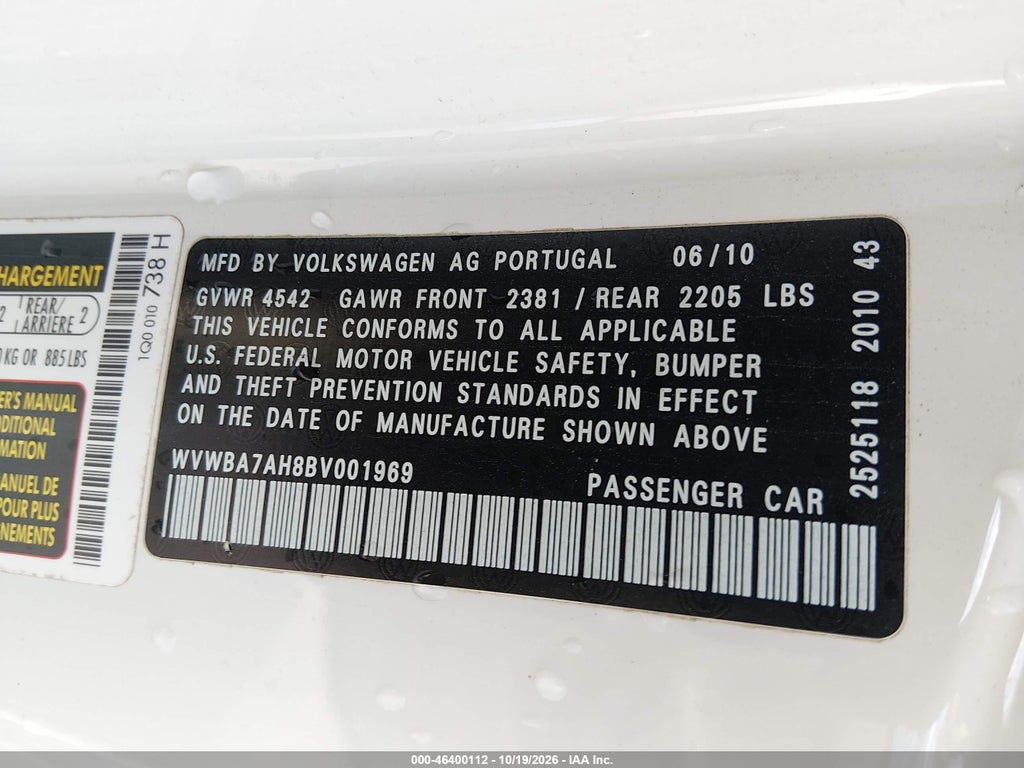 2011 Volkswagen EOS Komfort photo 9
