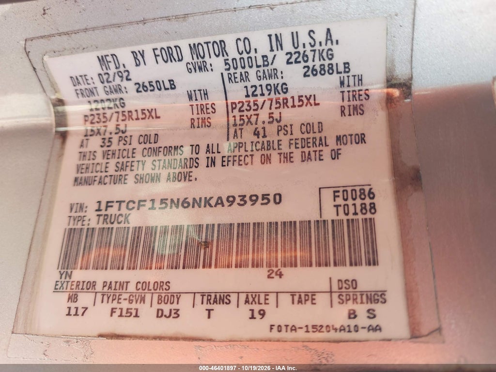 1992 Ford F150 photo 9