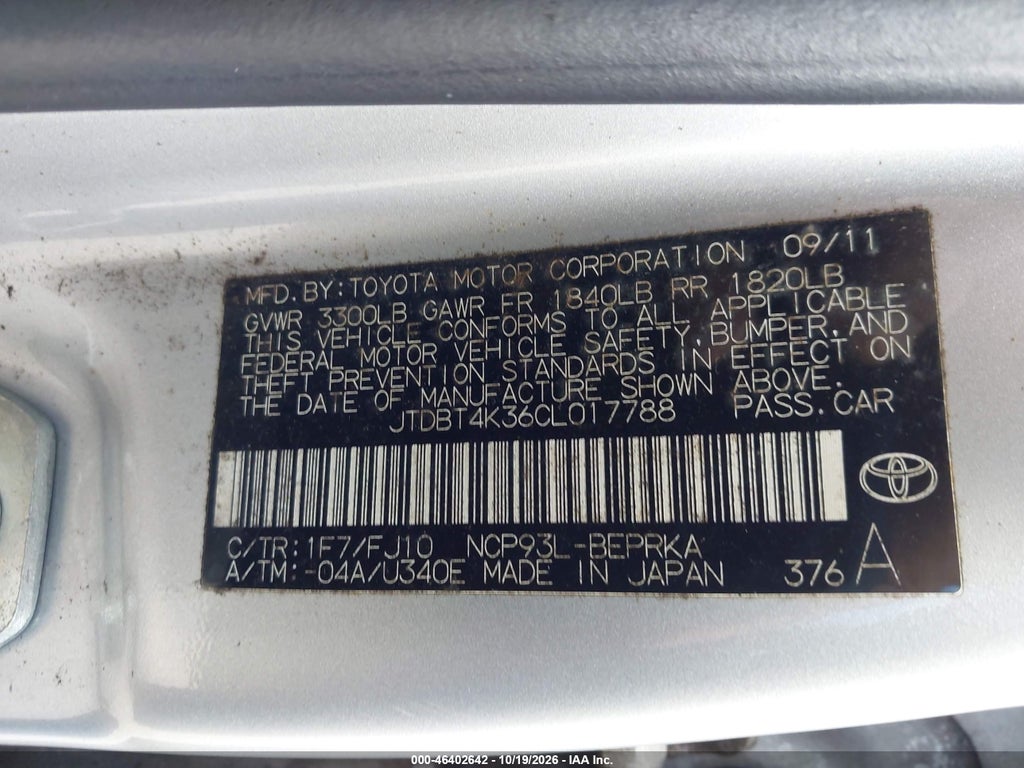 2012 Toyota Yaris photo 9