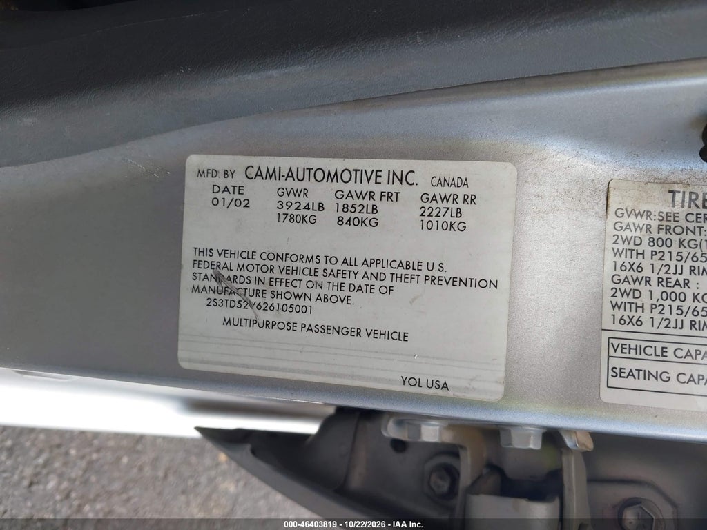 2002 Suzuki Vitara JLX photo 9