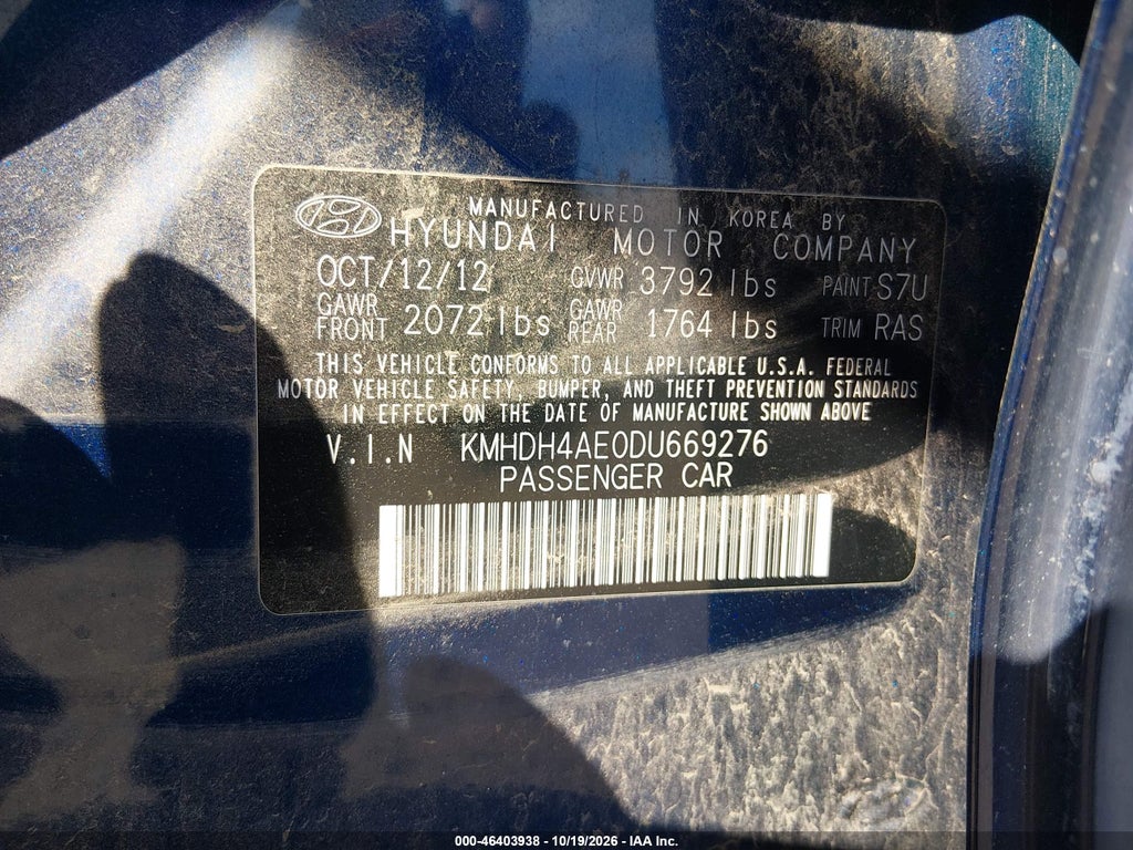 2013 Hyundai Elantra Limited photo 9