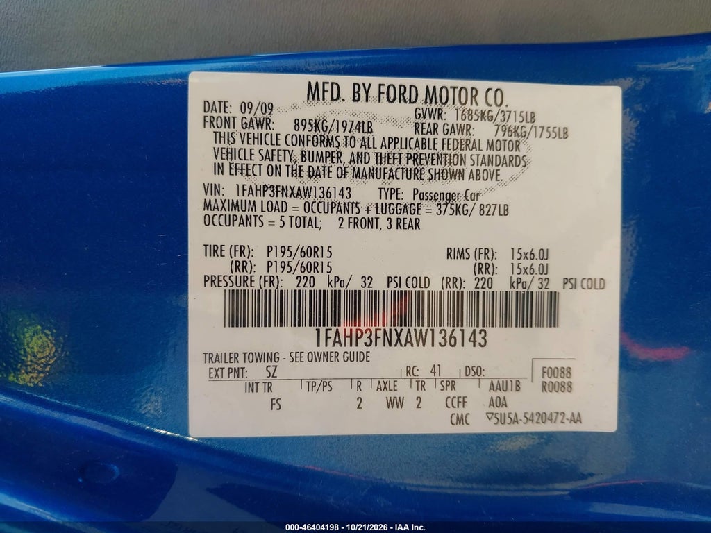 2010 Ford Focus SE photo 9