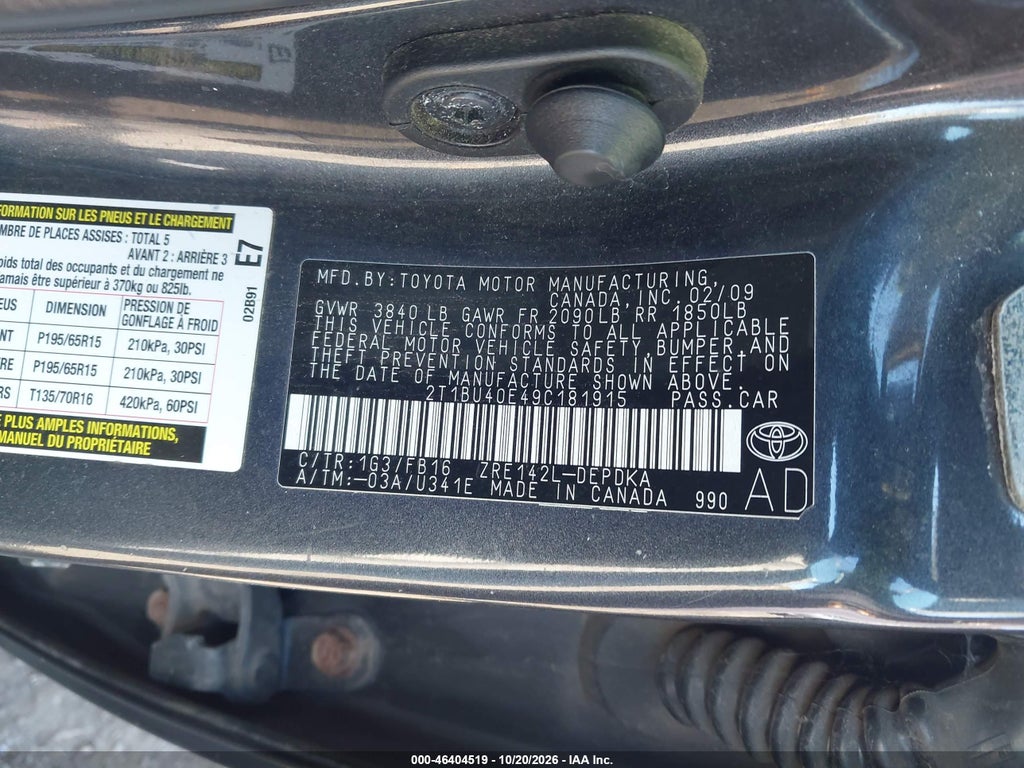 2009 Toyota Corolla LE photo 9