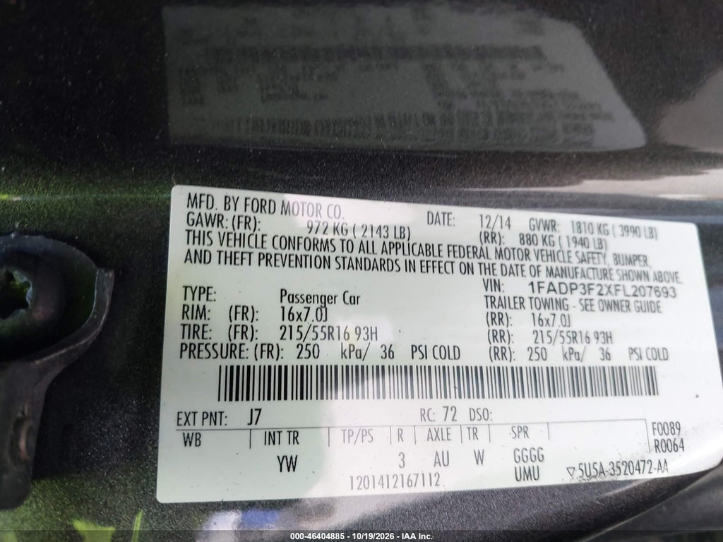 2015 Ford Focus SE photo 9