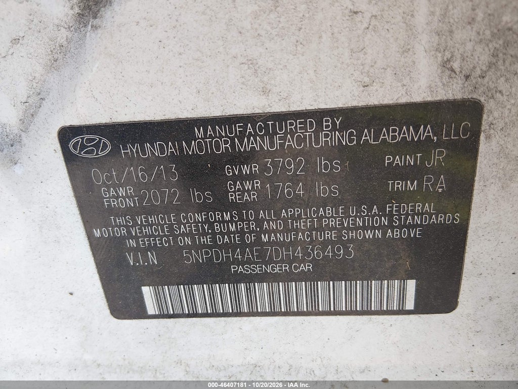 2013 Hyundai Elantra GLS photo 9