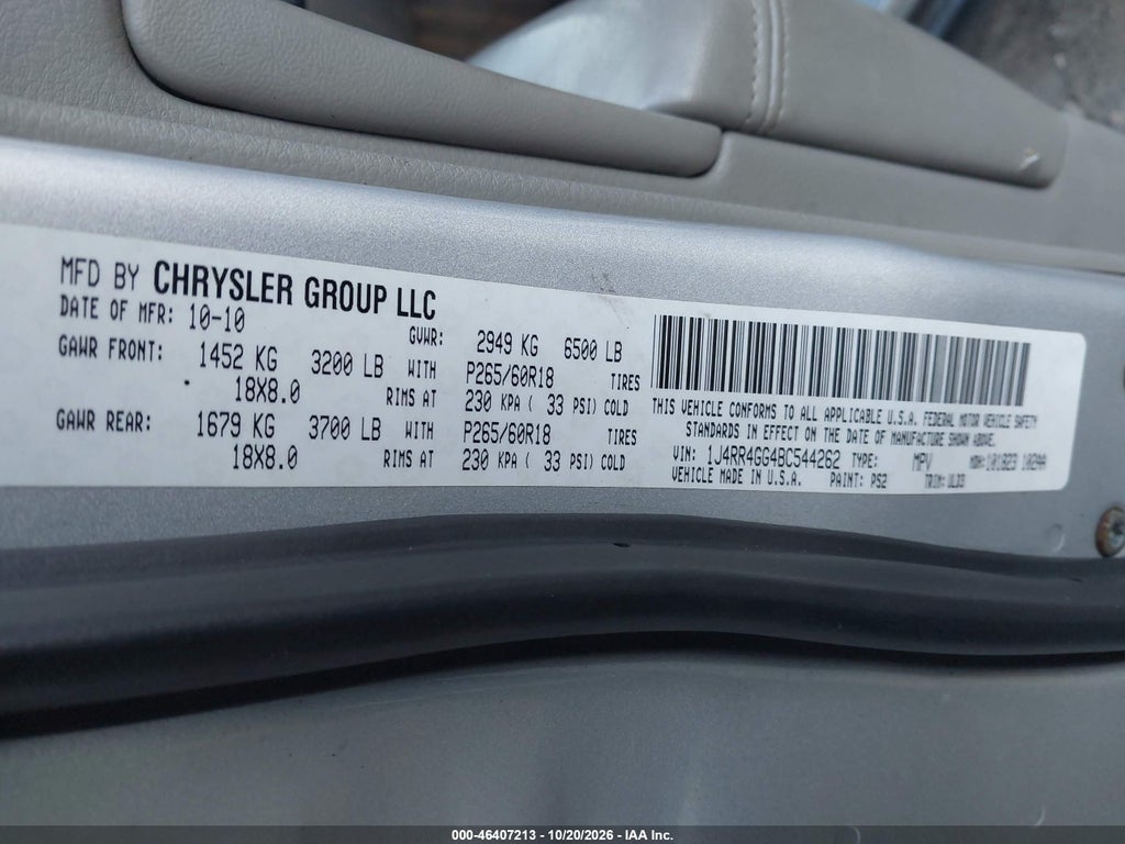 2011 Jeep Grand Cherokee Laredo photo 9