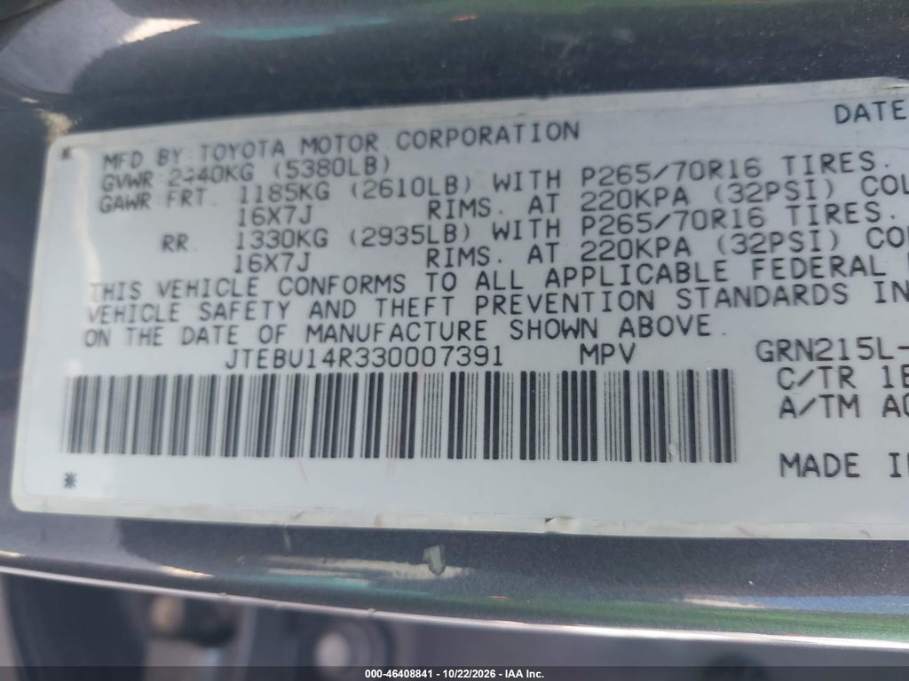 2003 Toyota 4RUNNER SR5 Sport V6 photo 9