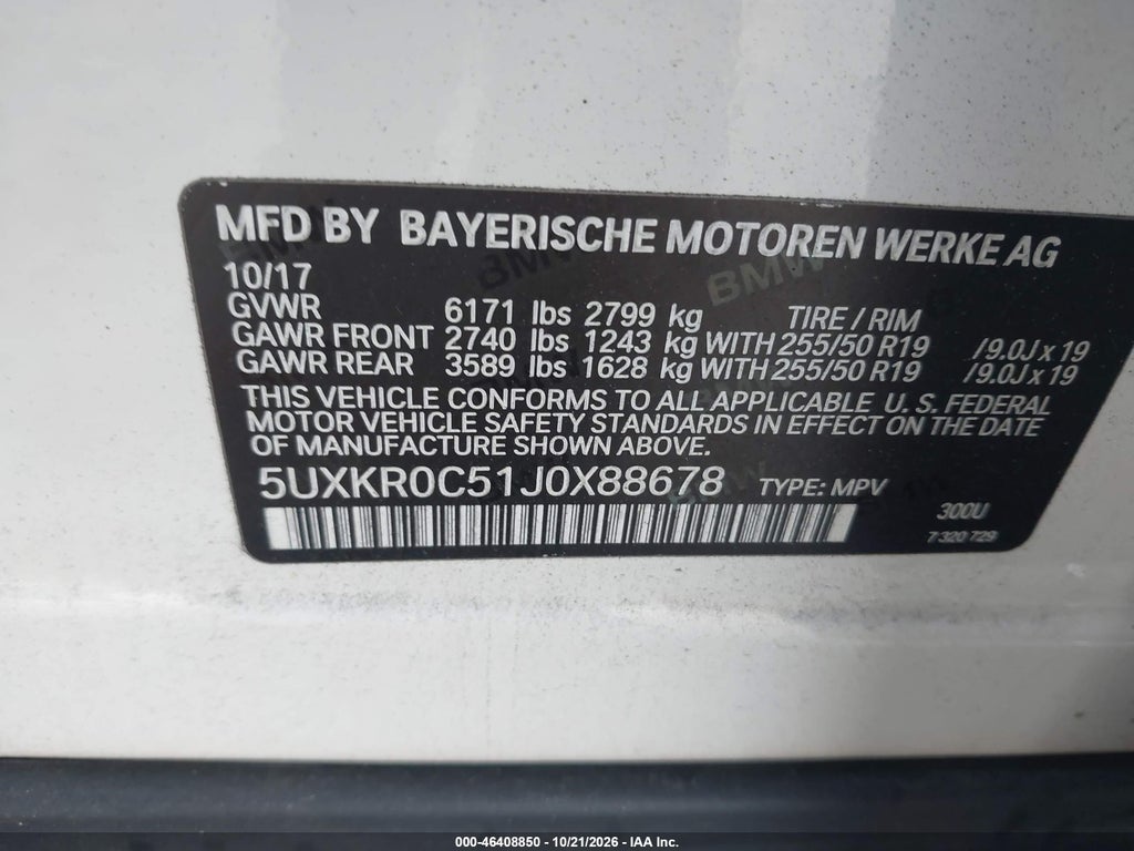 2018 BMW X5 XDRIVE35I photo 9