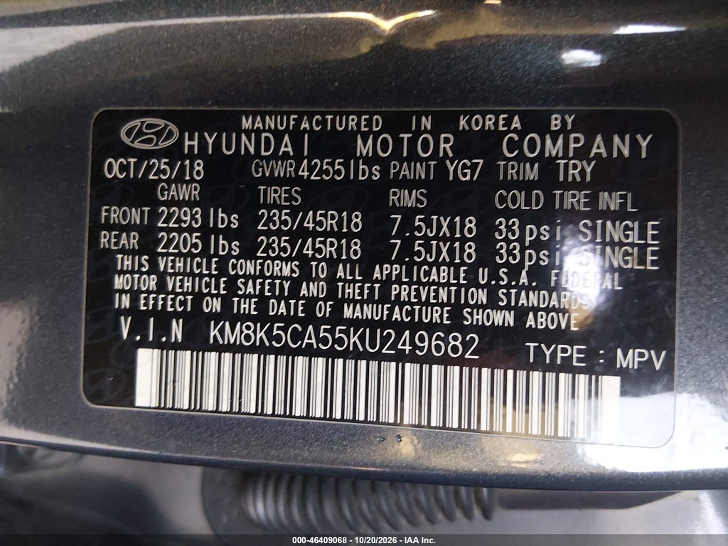 2019 Hyundai Kona Ultimate photo 9