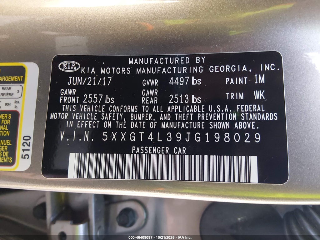 2018 Kia Optima LX photo 9