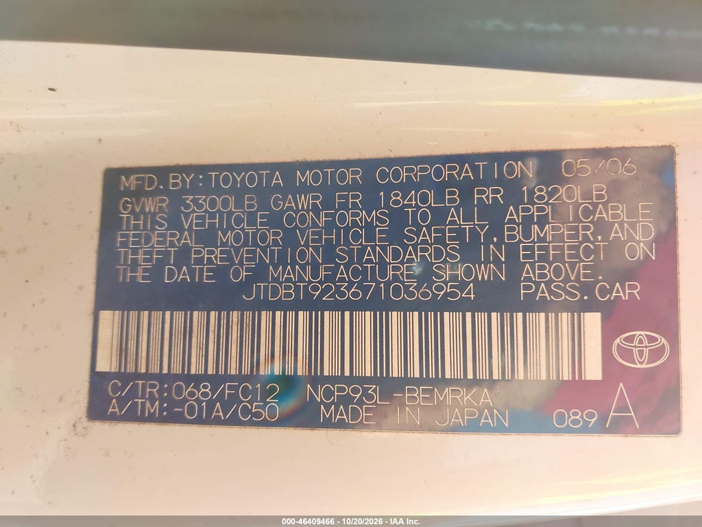 2007 Toyota Yaris photo 9