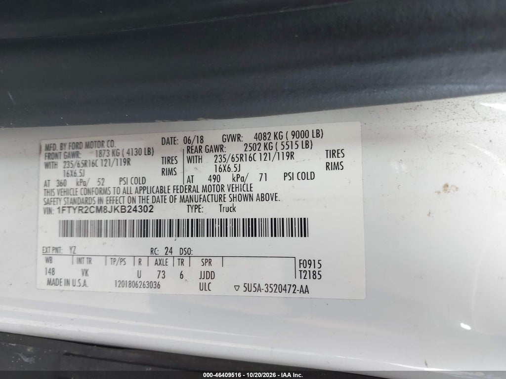 2018 Ford Transit-250 photo 9