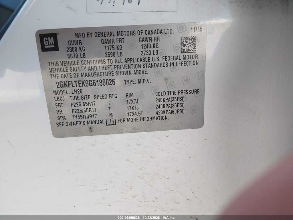 2016 GMC Terrain SLE-2 photo 9