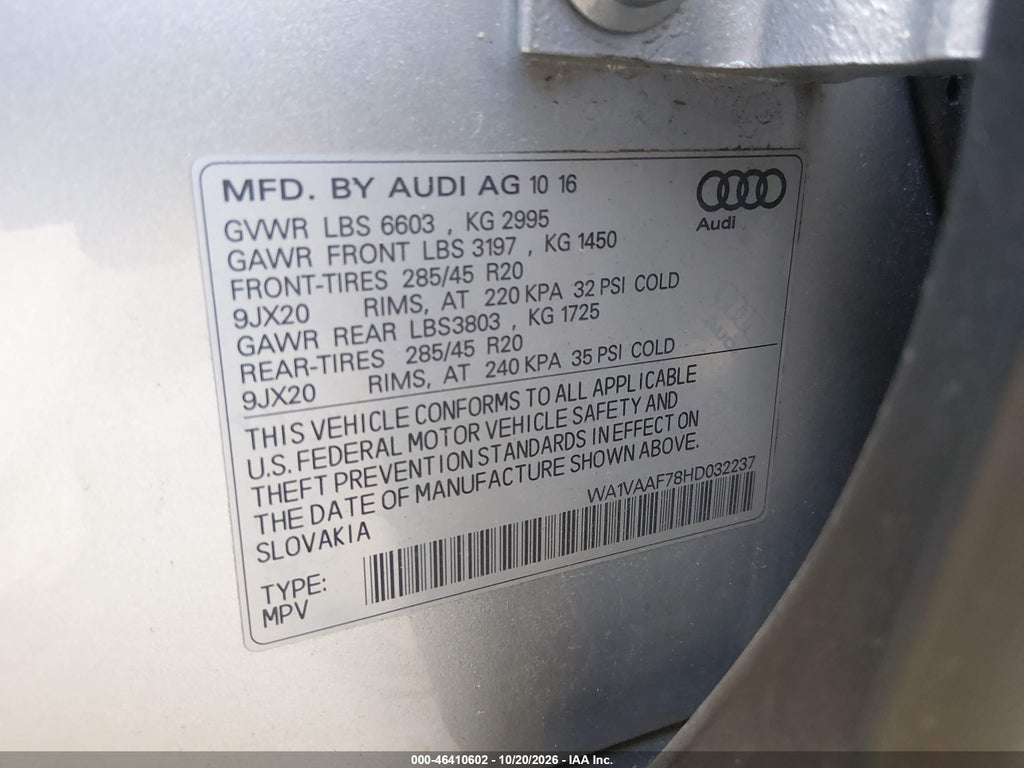 2017 Audi Q7 3.0T Premium photo 9