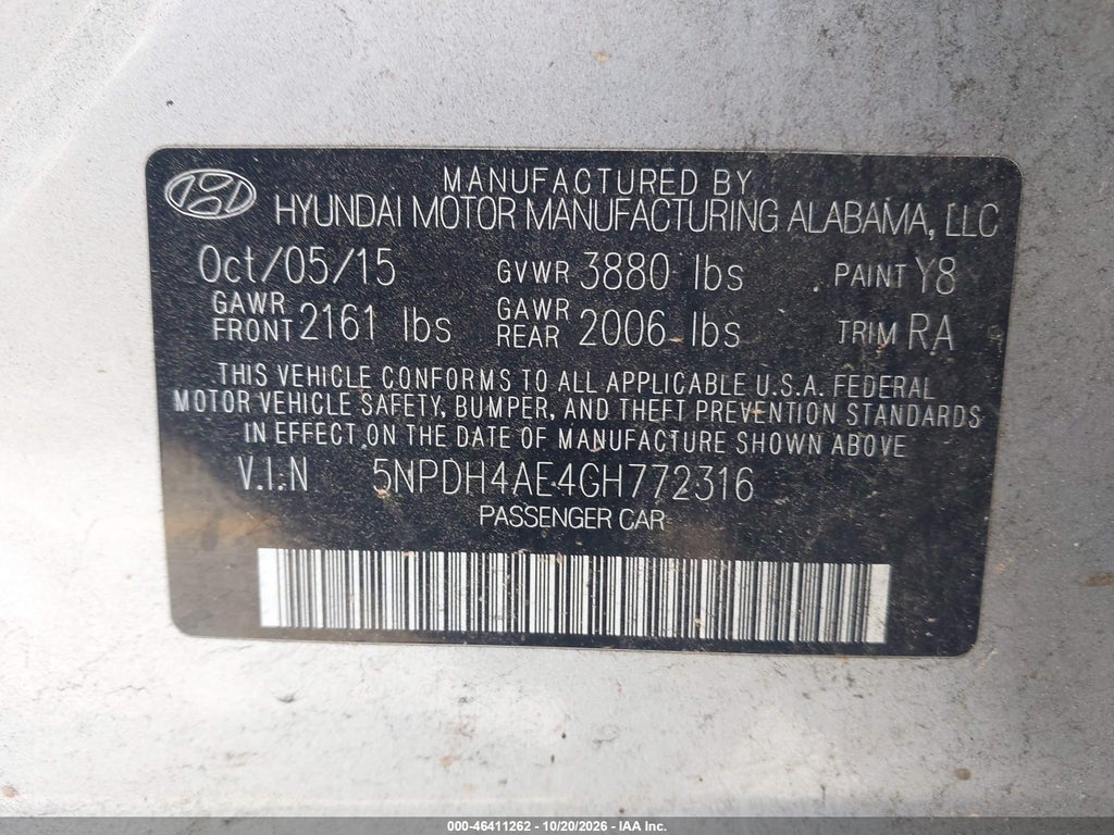 2016 Hyundai Elantra SE photo 9