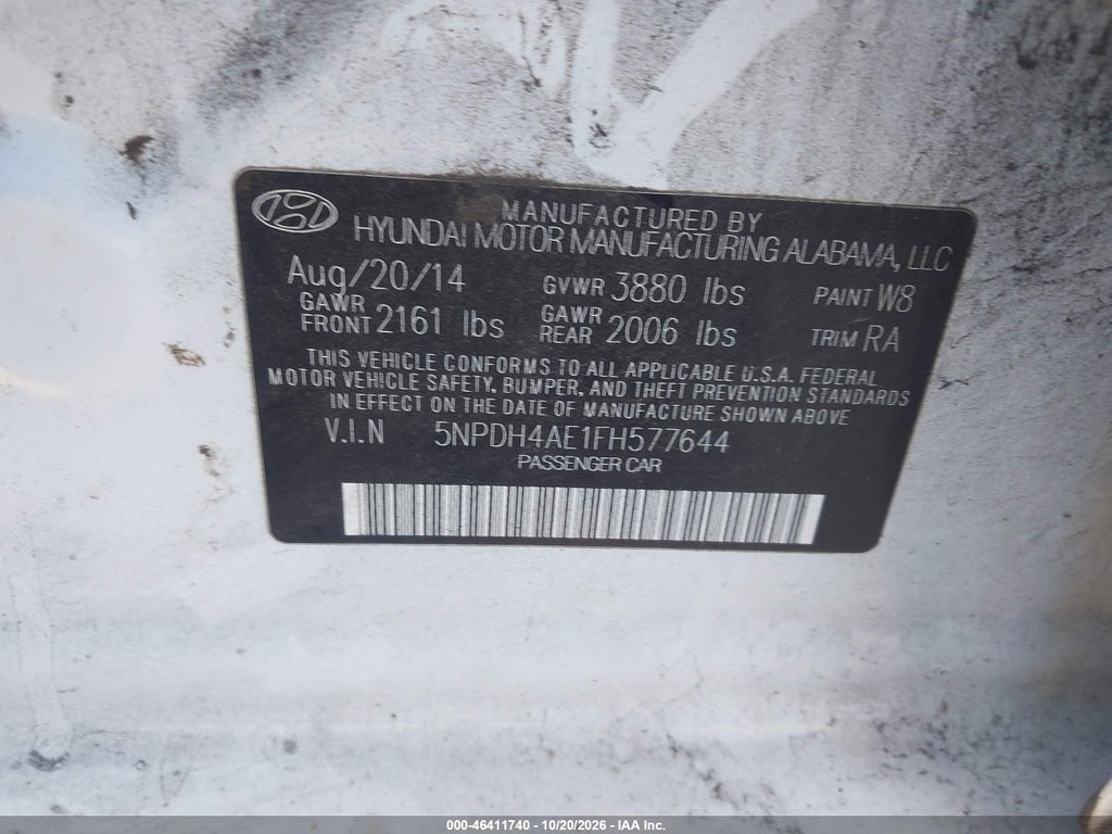 2015 Hyundai Elantra SE photo 9