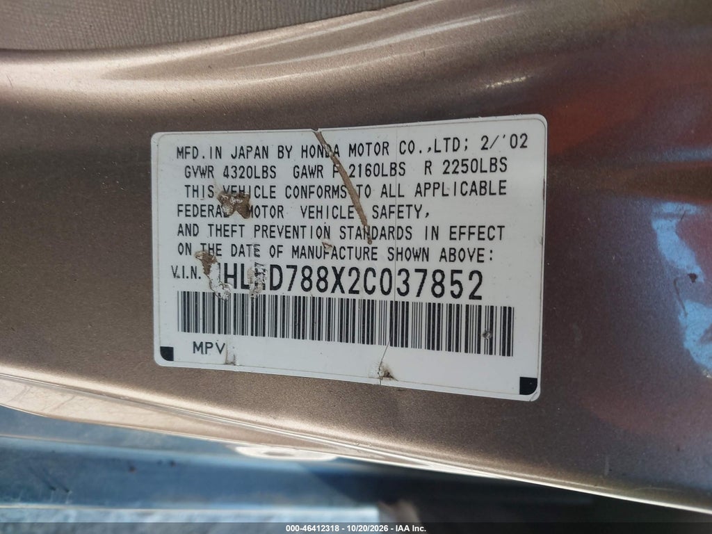 2002 Honda CR-V EX photo 9