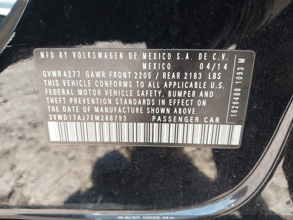 2014 Volkswagen Jetta 1.8T SE photo 9
