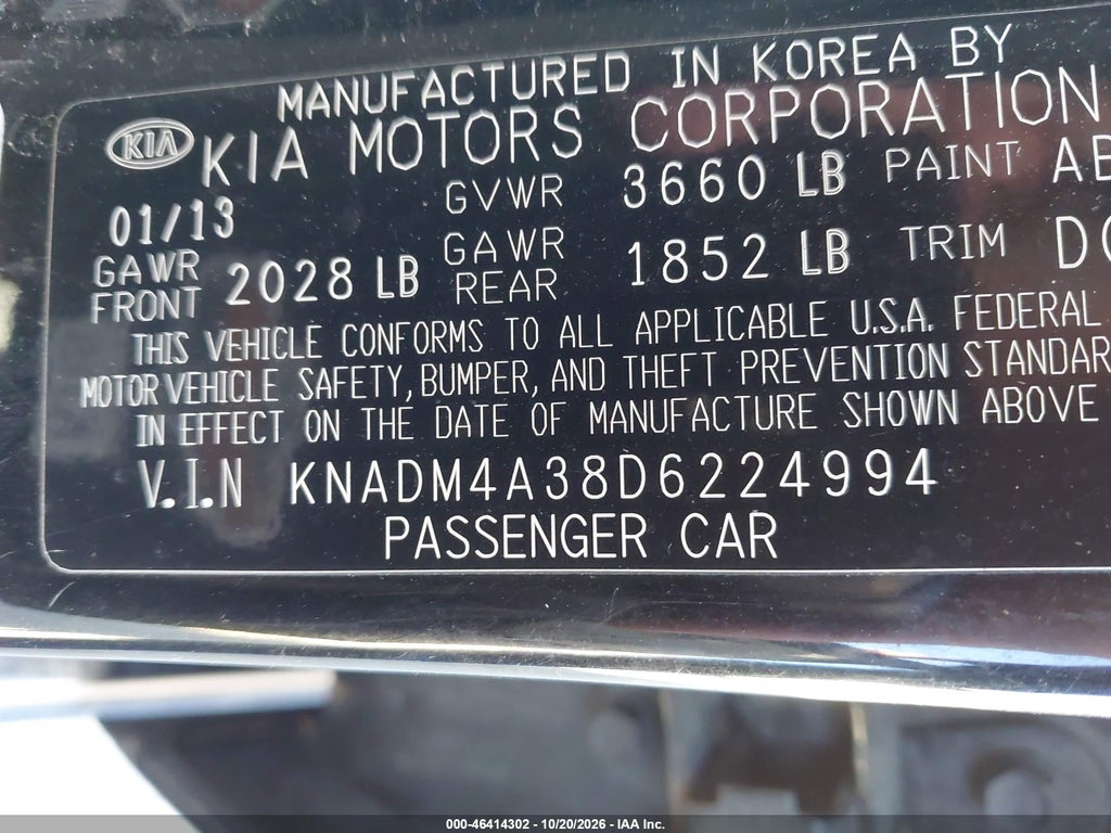 2013 Kia RIO LX photo 9