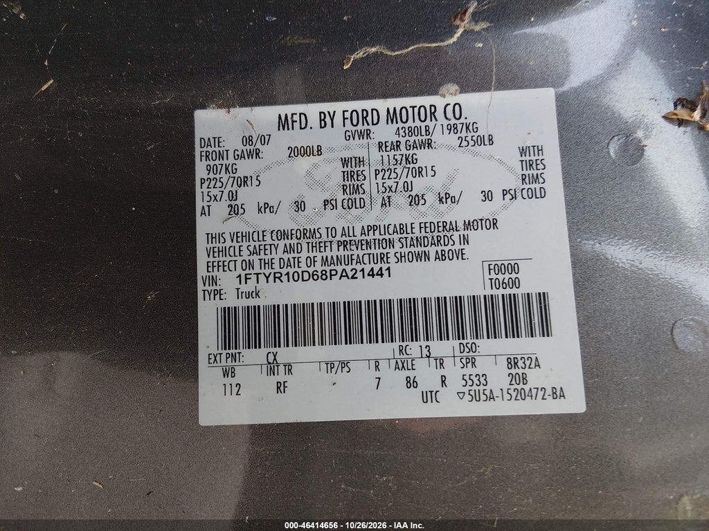 2008 Ford Ranger XL/XLT photo 9