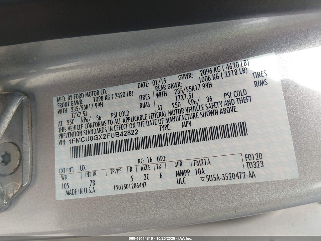 2015 Ford Escape SE photo 9