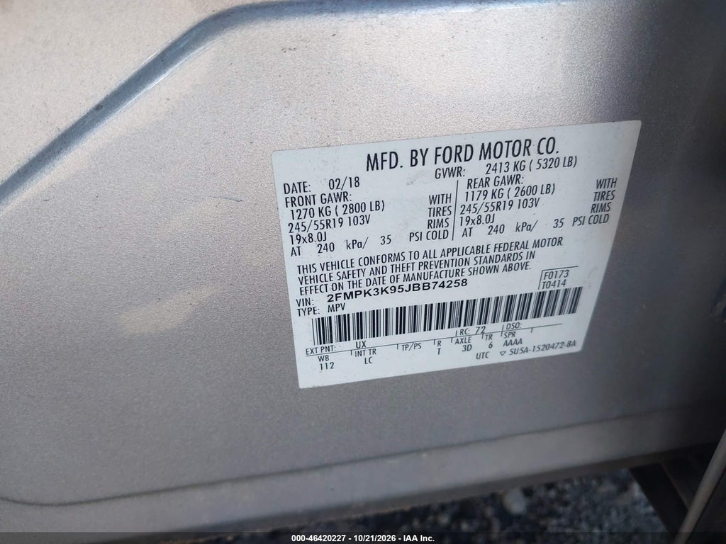 2018 Ford Edge Titanium photo 9