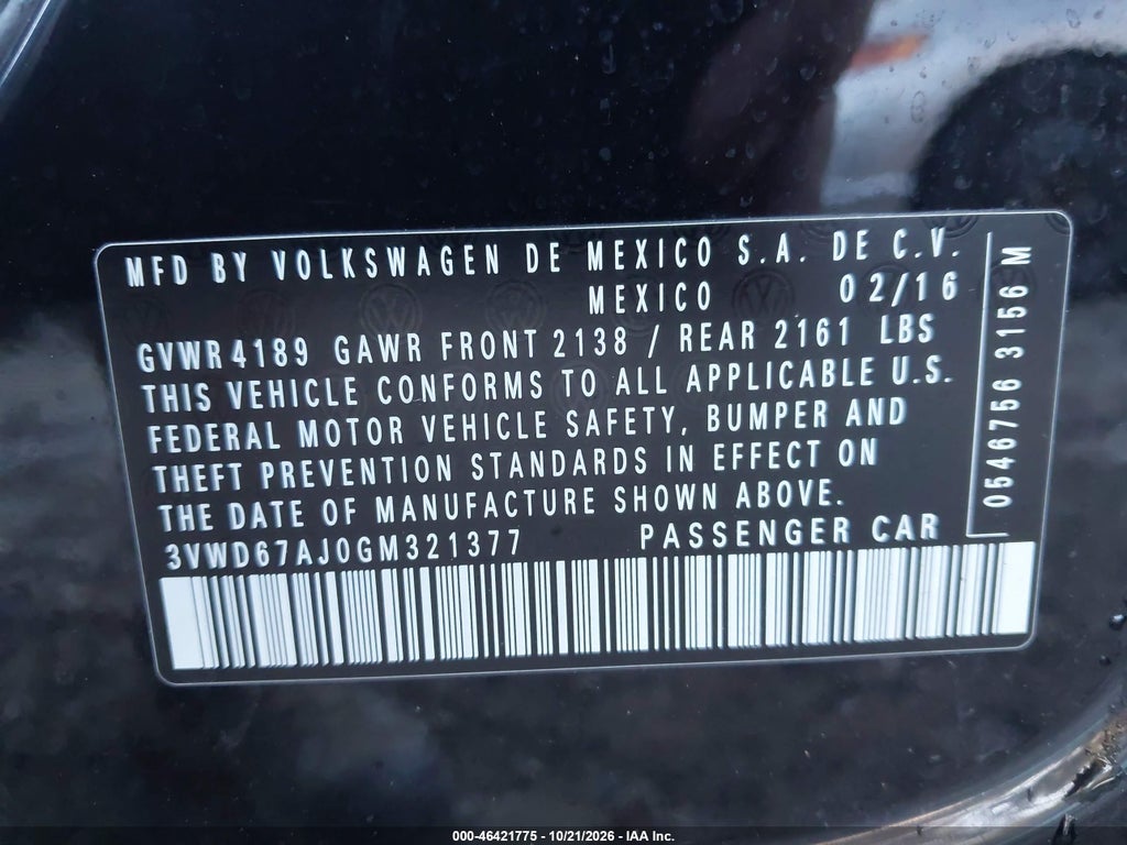 2016 Volkswagen Jetta 1.4T SE photo 9