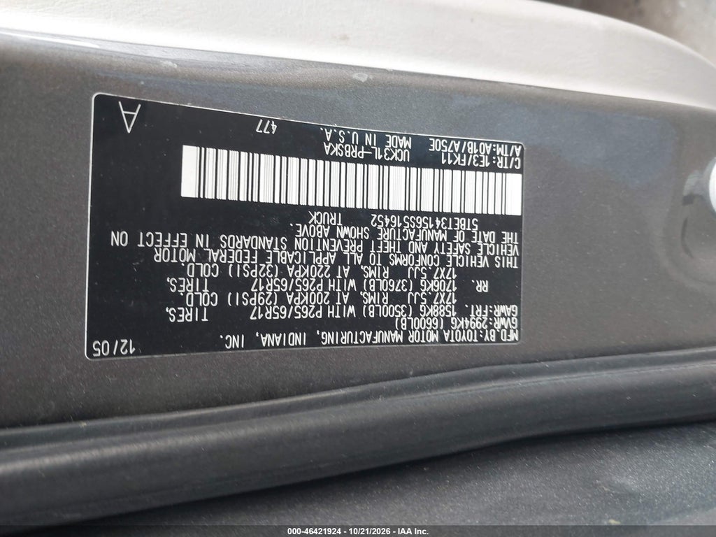 2006 Toyota Tundra SR5 V8 photo 9