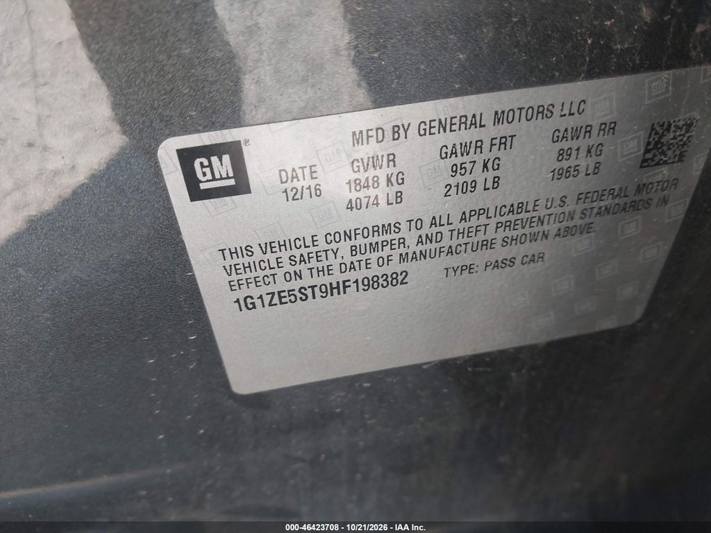 2017 Chevrolet Malibu 1LT photo 9