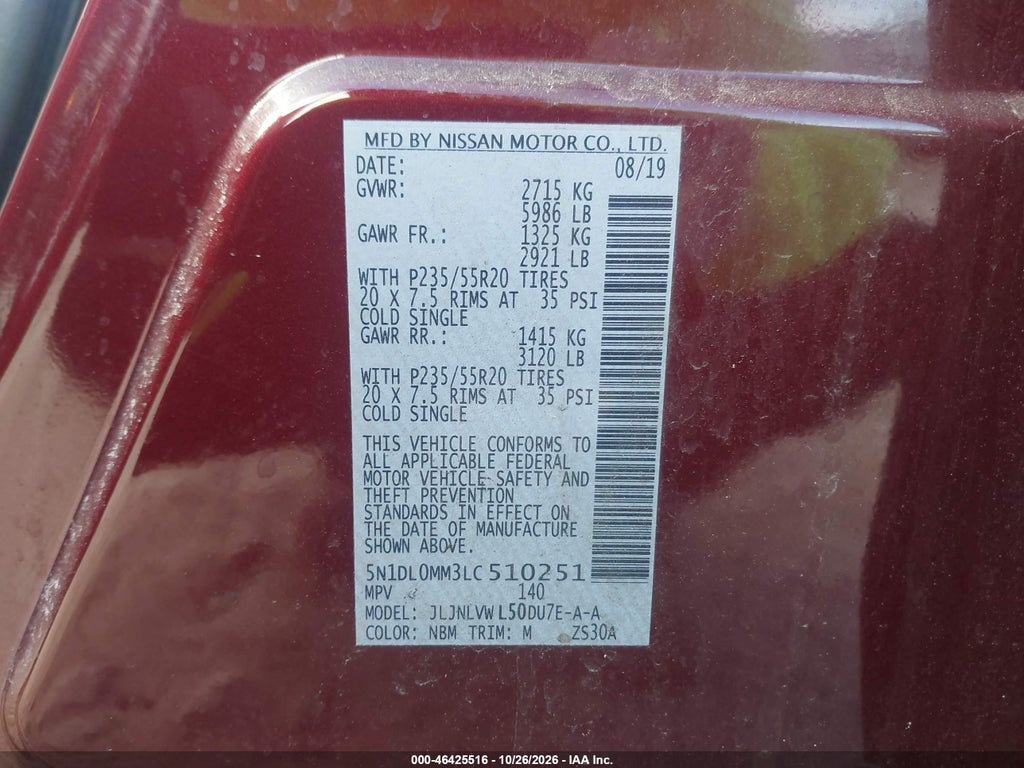 2020 Infiniti QX60 Luxe AWD photo 9