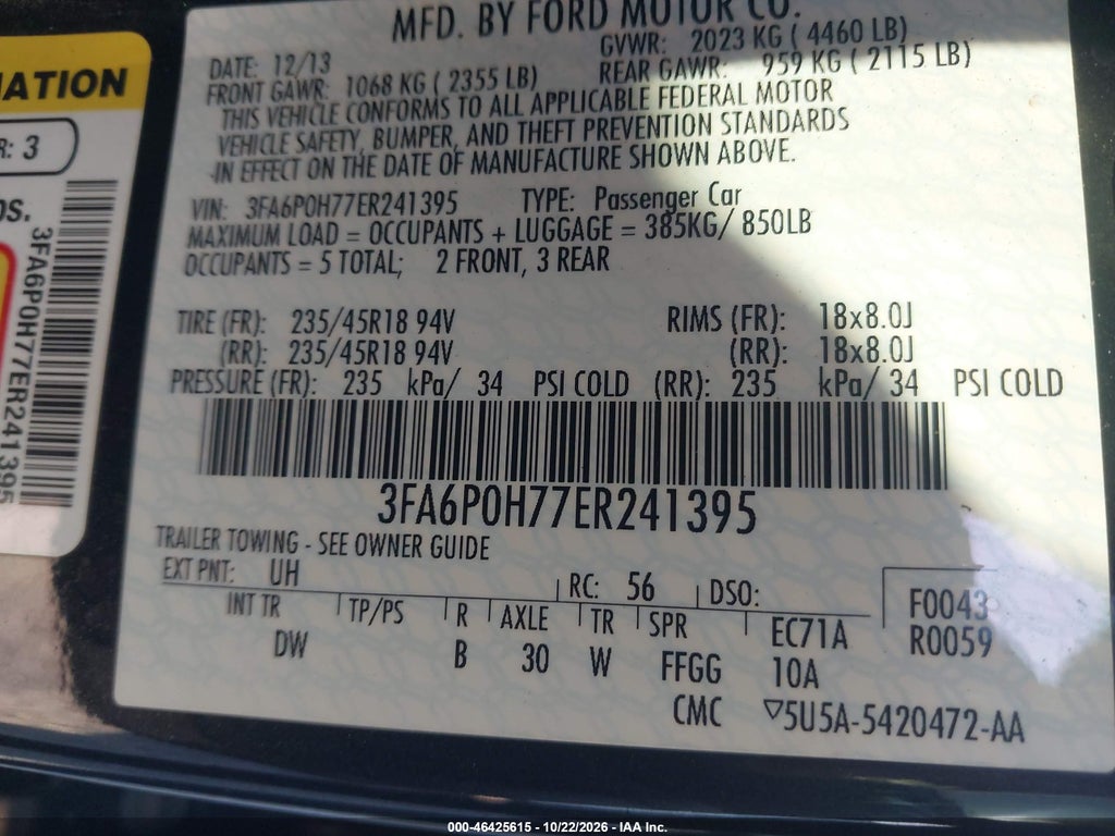 2014 Ford Fusion SE photo 9
