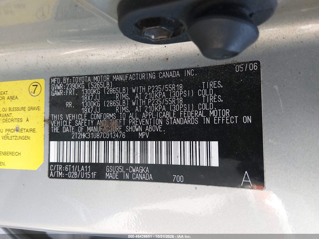 2007 Lexus RX 350 photo 9