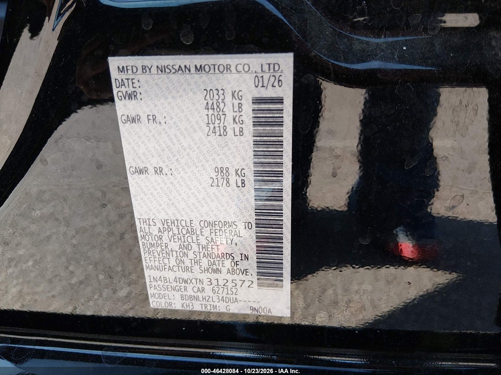 2026 Nissan Altima SV AWD photo 9