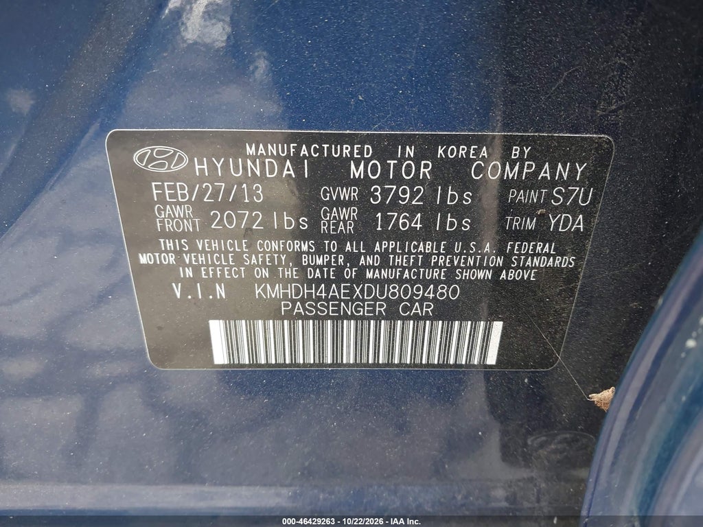 2013 Hyundai Elantra GLS photo 9