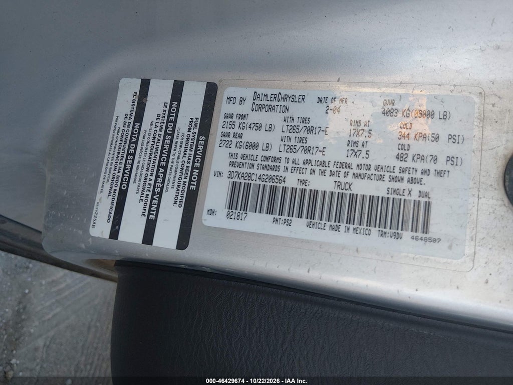 2004 Dodge RAM 2500 SLT/Laramie photo 9