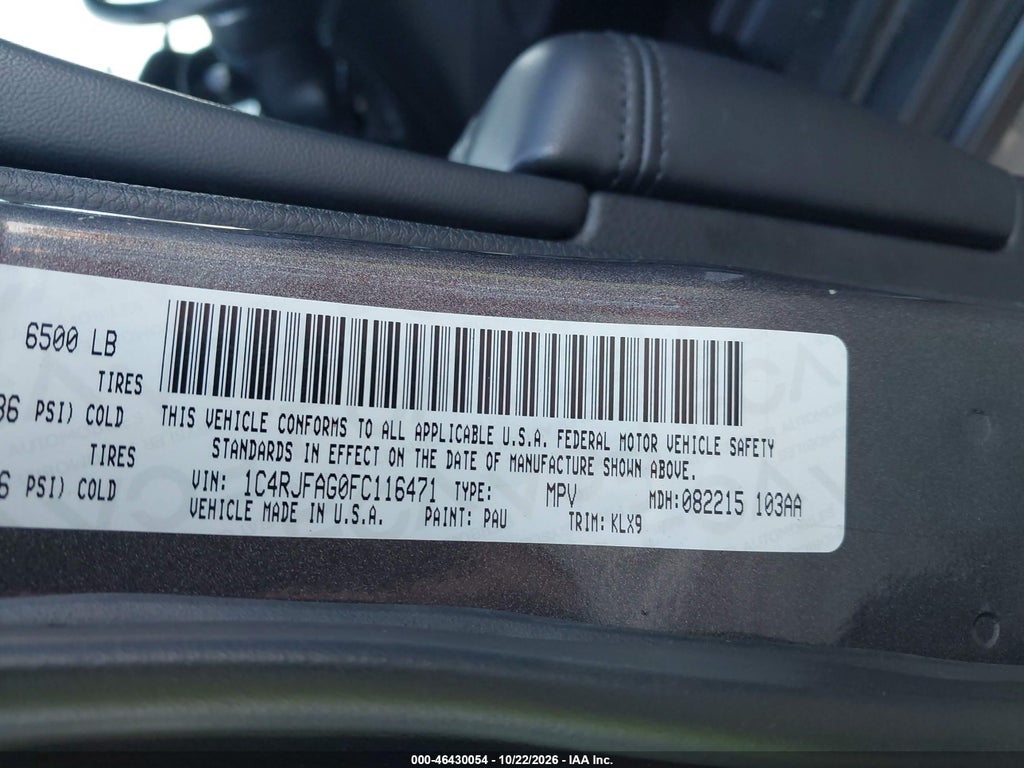 2015 Jeep Grand Cherokee Altitude photo 9