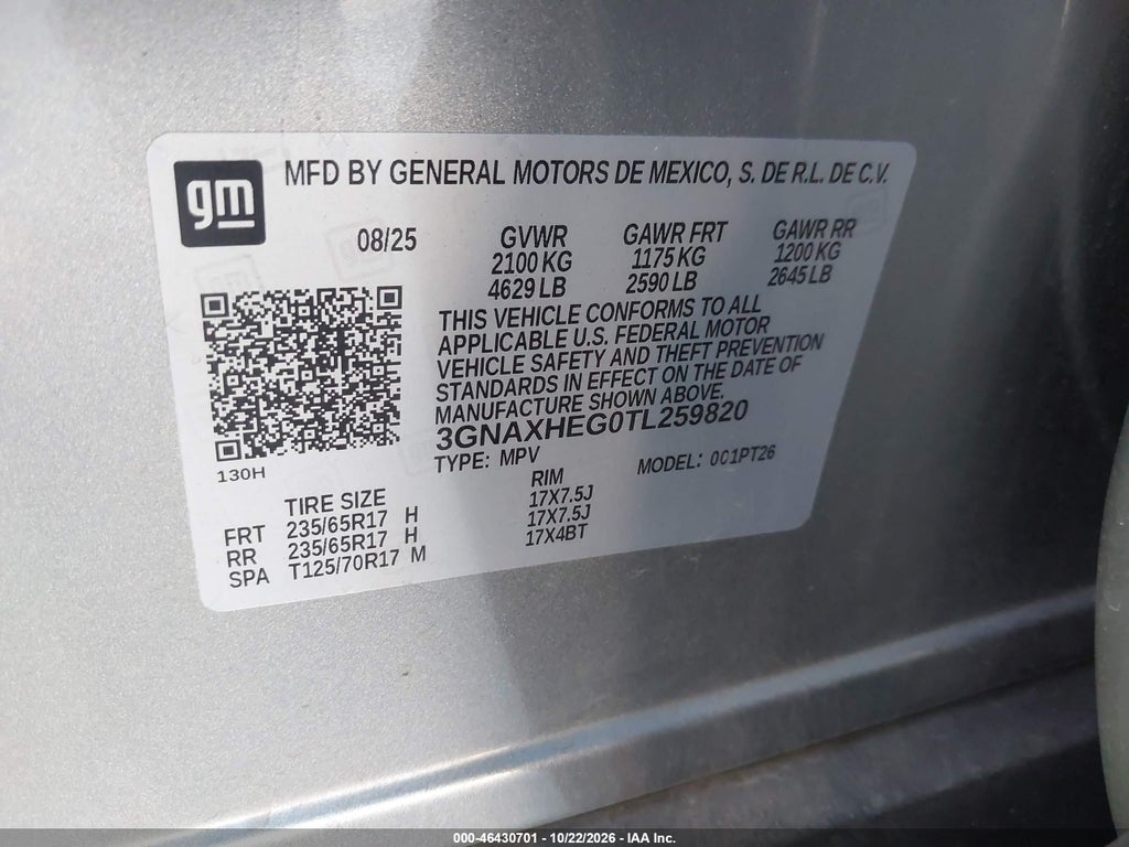 2026 Chevrolet Equinox FWD LT photo 9