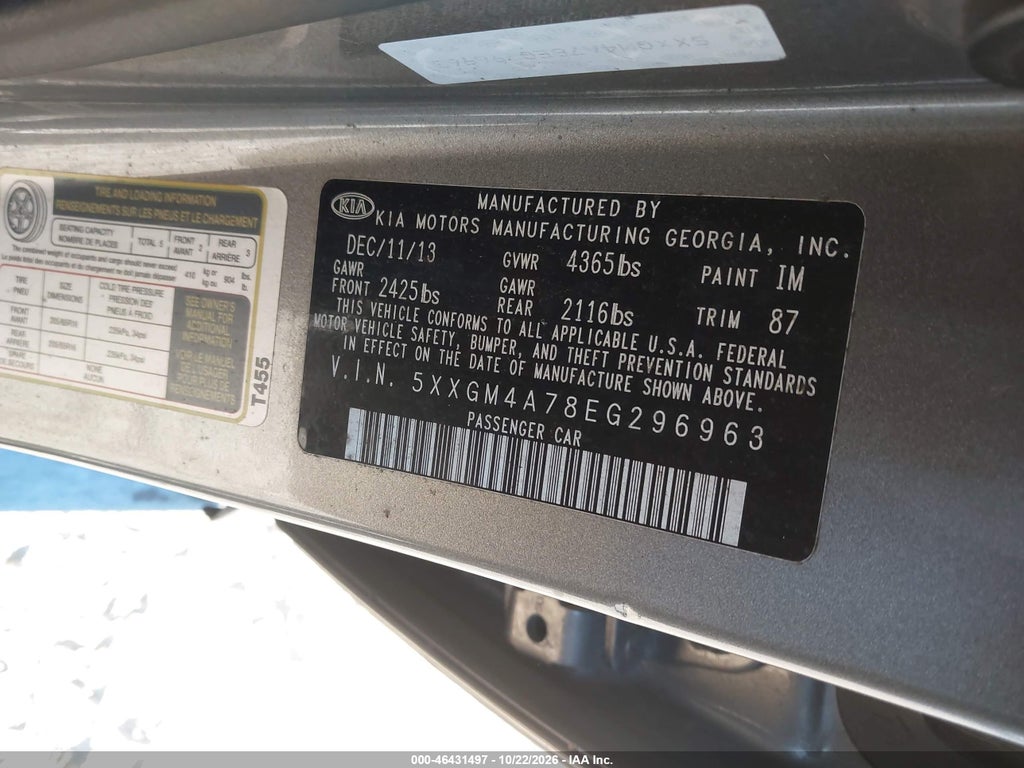 2014 Kia Optima LX photo 9