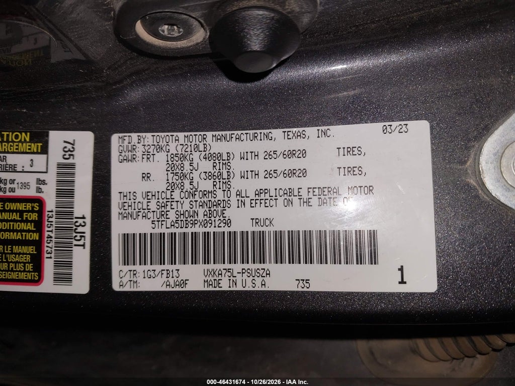 2023 Toyota Tundra SR5 photo 9