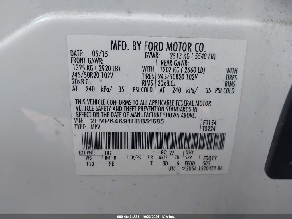 2015 Ford Edge Titanium photo 9