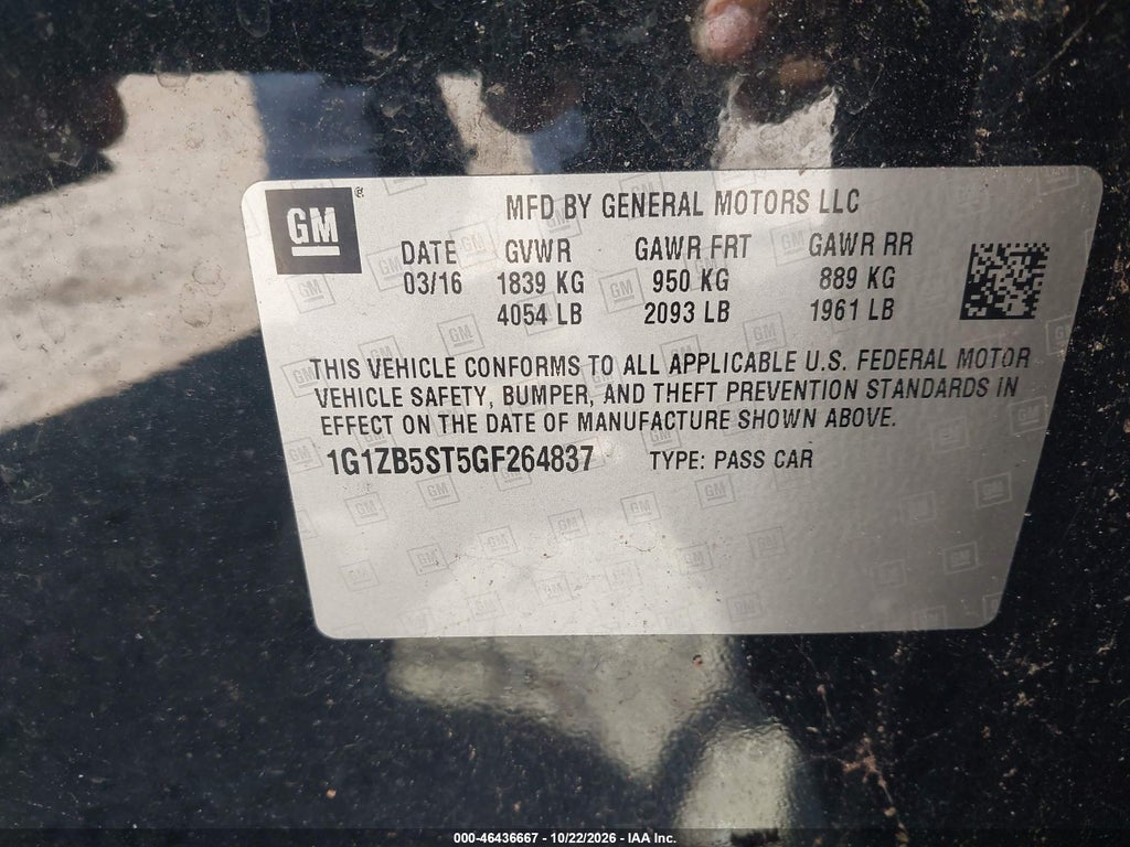 2016 Chevrolet Malibu LS photo 9